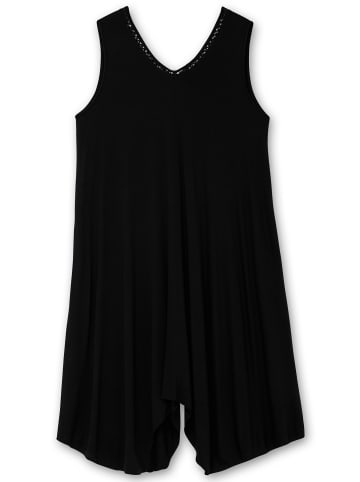 sheego Jerseykleid in schwarz