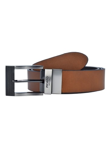 PICARD Wendegürtel Leder cognac