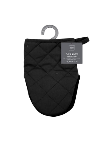Douceur d’Intérieur Ofenhandschuh mit Neoprengriff in Schwarz, 24,5 x 14,5 cm