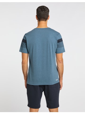 Joy Sportswear Rundhalsshirt MATTIA in harbour blue melange