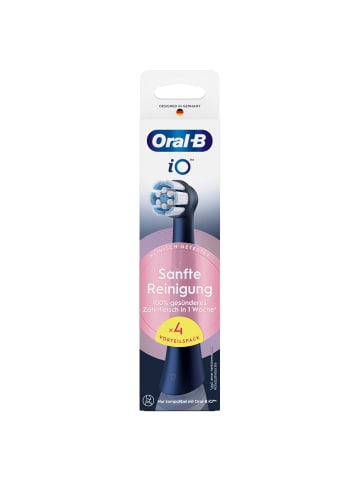 Oral-B Aufsteckbürsten "iO - Sanfte Reinigung" in Schwarz (12er-Pack)