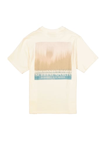 Garcia T-Shirt mit Rückenprint in off white