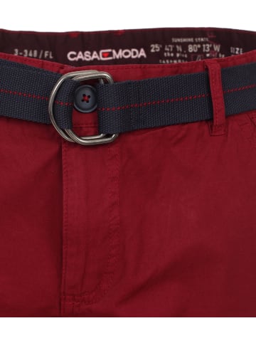 CASAMODA Shorts in Dunkelrot