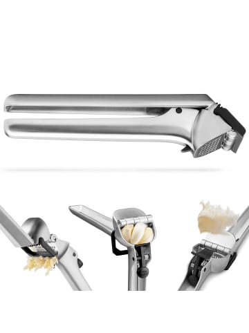 Dreamfarm DREAMFARM | Knoblauchpresse, GARJECT, silber, 5,2 c