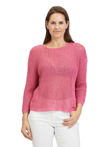 Betty Barclay Strick-Top mit Rippenstruktur in Ibis Rose