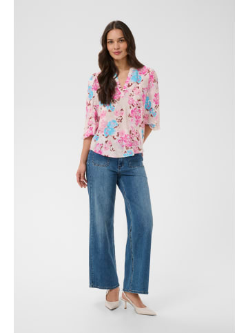 Kaffe Langarm-Bluse KAhaisley Loose fit in Multi color Flower