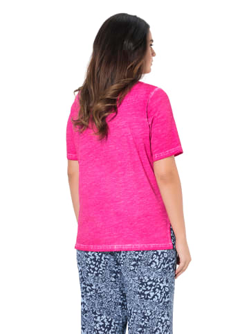 Ulla Popken Shirt in kräftiges pink