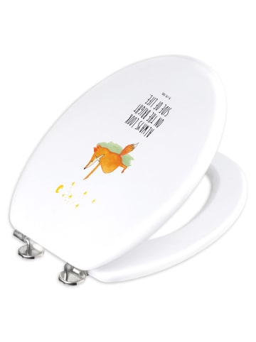 Mr. & Mrs. Panda WC Deckel Fuchs Sterne mit Spruch in Weiß