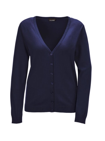 GOLDNER Strickjacke in tintenblau