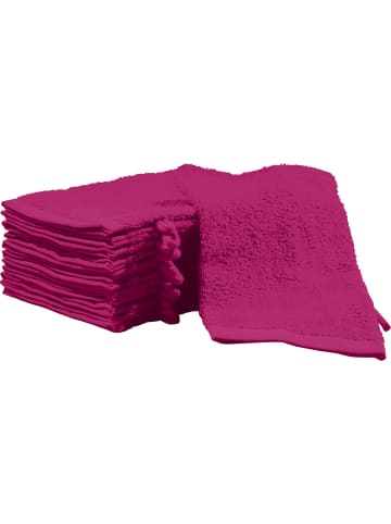 REDBEST Frottier Waschhandschuh 12er-Pack Oceanside in fuchsia