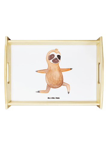 Mr. & Mrs. Panda Tablett Faultier Yoga ohne Spruch in Weiß