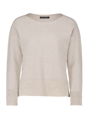 Betty Barclay Strickpullover mit Pailletten in Taupe Melange