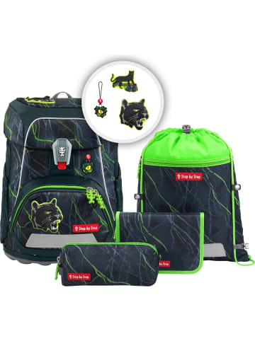 Step by Step FIT Schulranzen-Set Danger Cat Chiko 5-tlg. in grün