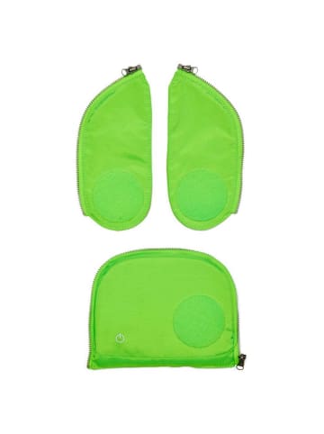 Ergobag Zubehör Pack/Cubo/Cubo Light - Seitentaschen Zip-Set 3tlg. (gelb) in grün