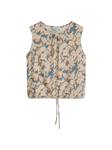 Marc O'Polo T-Shirt loose mit Tunnelzug in Medium Blue