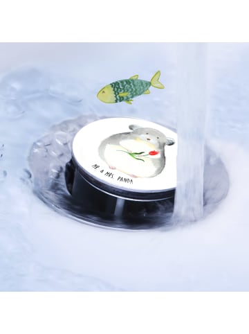 Mr. & Mrs. Panda abfluss stöpsel Chinchilla Blume ohne Spruch in Weiß