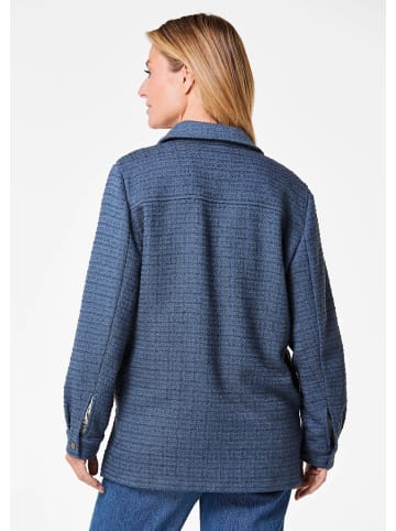 GOLDNER Kurzgröße:  Hemdjacke in rauchblau