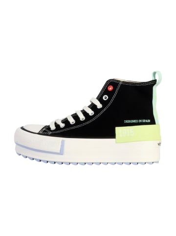 Victoria Sneakers Montante mit Schnürsenkeln Schwarz