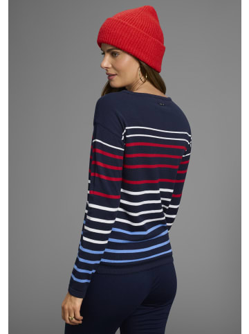 Laura Scott Streifenpullover in marine gestreift