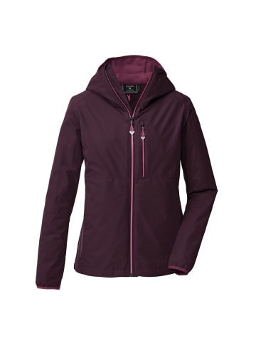 Killtec Funktionsjacke mit Kapuze wasserdicht in rot