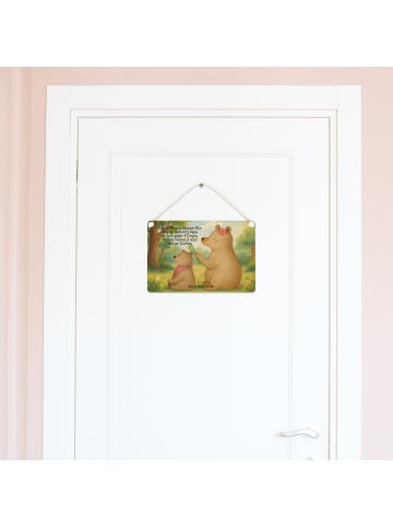 Mr. & Mrs. Panda Türschild Bär Kind Design mit Spruch in Weiß