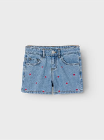 name it Jeanshorts NKFBELLA in light blue denim/heart