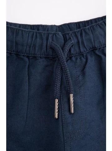 Coccodrillo Leinen-Shorts in dunkelblau