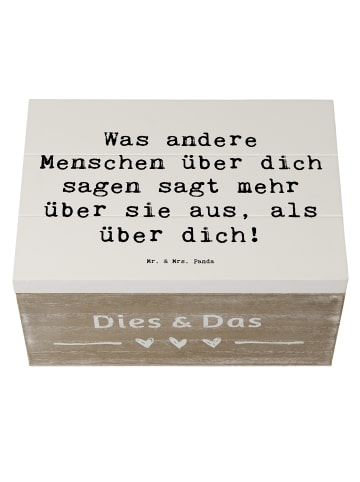 Mr. & Mrs. Panda Box Spruch Mobbing bewältigen Selbstwert mit Sp... in Weiß