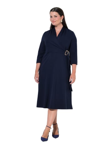 Ulla Popken Midikleid in dunkles marine