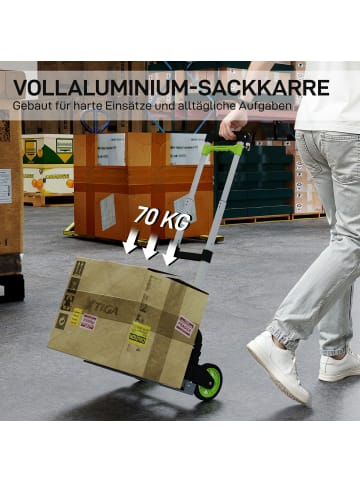HOMCOM Sackkarre-41L x 38,5B x 100H cm-Mehrfarbig