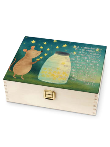 Mr. & Mrs. Panda Teeaufbewahrung Maus Sterne Design mit Spruch in Weiß