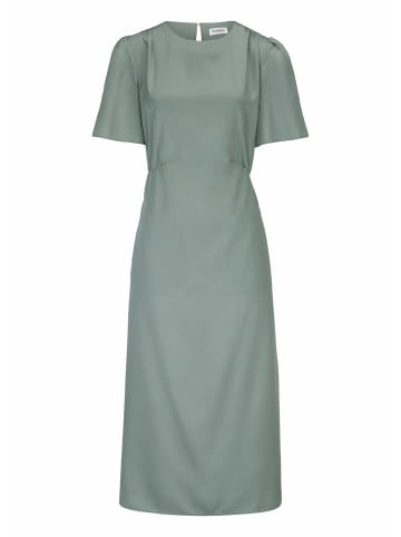Hessnatur Hessnatur Gewebe Kleid gerafft Midi aus reinem Lyocell LYOCELL in mattgrün
