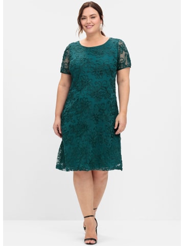 sheego Cocktailkleid in petrol