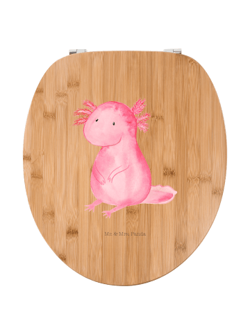 Mr. & Mrs. Panda Motiv WC Sitz Axolotl Niedlich ohne Spruch in Braun