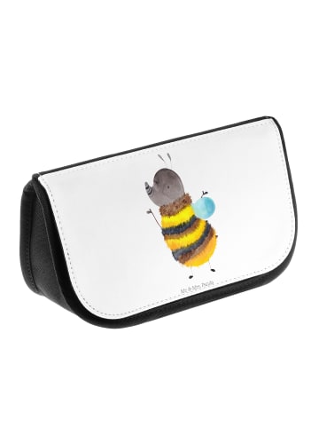 Mr. & Mrs. Panda Kulturbeutel Hummel flauschig ohne Spruch in Weiß