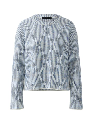 Oui Pullover in lt blue white