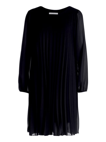 BETTY & CO Chiffonkleid mit Plissee in Schwarz