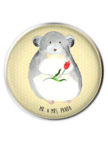 Mr. & Mrs. Panda Stöpsel Waschbecken Chinchilla Blume ohne Spruch in Gelb Pastell