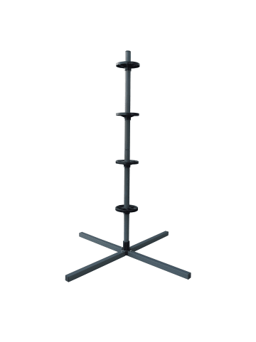 relaxdays Reifenständer in Grau – (B)66 x (H)131,5 x (T)66 cm