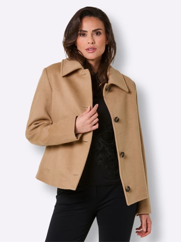 MANISA Woll-Jacke in camel-meliert