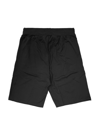 Max Men Shorts elastischer Bund Kordelzug bequeme Kurze Hose in Schwarz