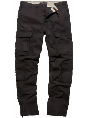 Vintage Industries Cargohose in Schwarz
