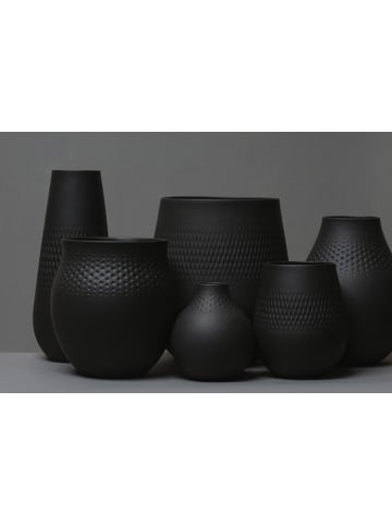 Villeroy & Boch 3er Set Vasen-Set Manufacture Collier schwarz in schwarz