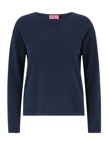 Betty Barclay Basic-Strickpullover mit Rundhalsausschnitt in dunkelblau