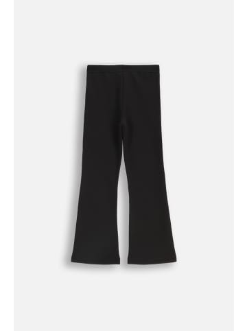 Coccodrillo Sweat-Leggings mit ausgestelltem Beinabschluss in schwarz