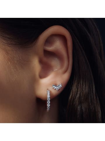 Parte Di Me Silber-Ohrringe Santa maria "della base" mit Zirkonia