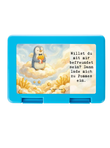 Mr. & Mrs. Panda Bento Box Pinguin Engel Pommes Design mit Spruch in Weiß