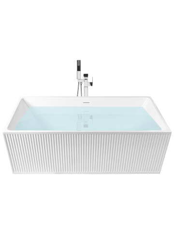 Beliani Freistehende Badewannen SERENA in Weiß - (W) 80 x (H) 60 x (L) 170 cm