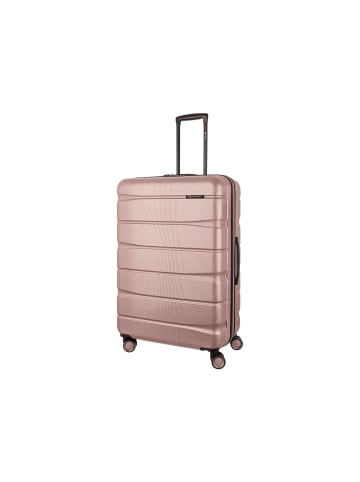 Franky 75er Spinner Dehnfalte ABS13 Hartschalenkoffer mit TSA-Schloss in shiny rose II