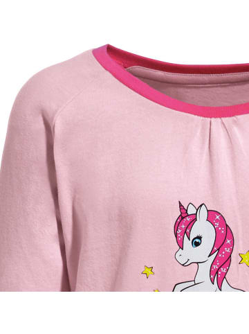 Erwin Müller Single-Jersey Kinder-Schlafanzug in hellrosa